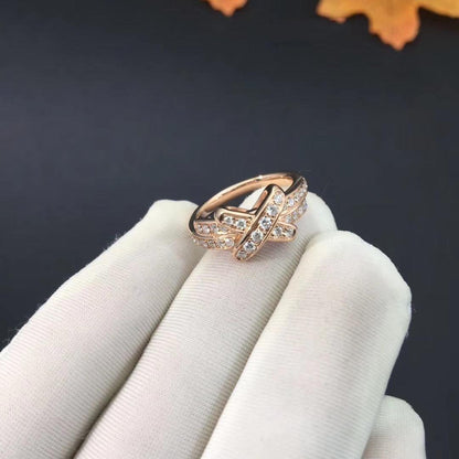 [Resenly Jewelry]JEUX DE RING PINK GOLD DIAMOND
