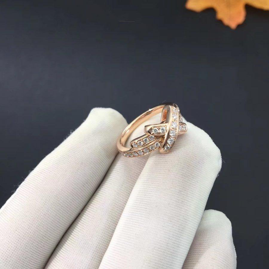 [Resenly Jewelry]JEUX DE RING PINK GOLD DIAMOND