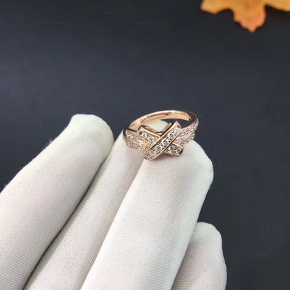 [Resenly Jewelry]JEUX DE RING PINK GOLD DIAMOND