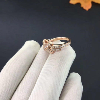 [Resenly Jewelry]JEUX DE RING PINK GOLD DIAMOND