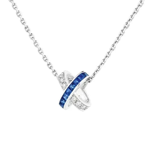 [Resenly Jewelry]LIENS DIAMOND SILVER NECKLACE