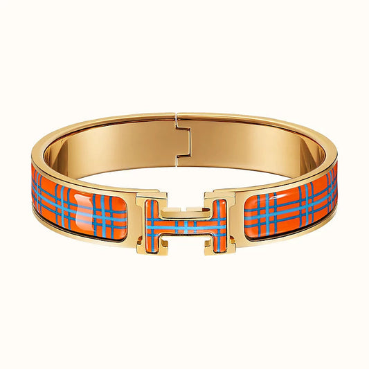 [Resenly Jewelry]H TARTAN BRACELET 12MM