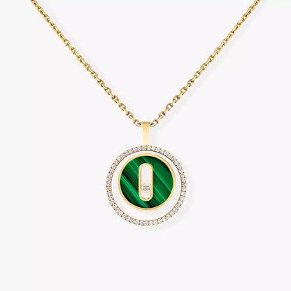 [Resenly Jewelry]Lucky Move Diamond Necklace in Rose Gold and White Mother-of-Pearl