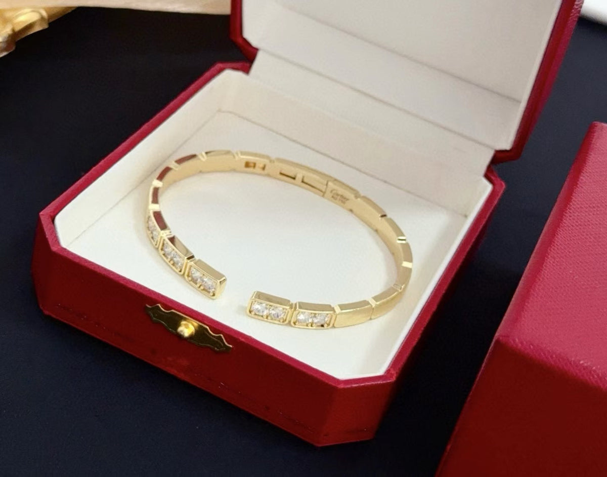 [Resenly Jewelry]LOVE DIAMOND OPEN  BRACELET