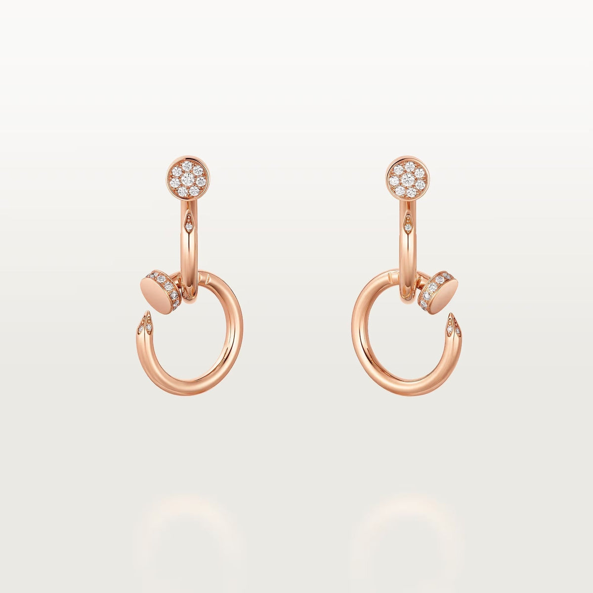 [Resenly Jewelry]JUSTE HALF DIAMOND DOUBLE EARRINGS
