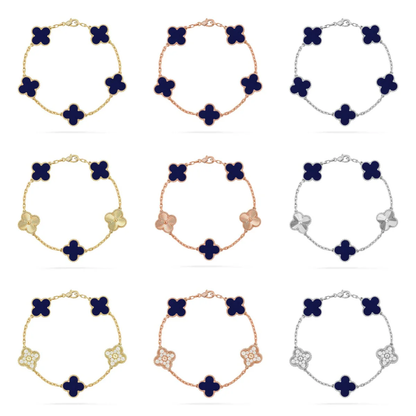 [Resenly Jewelry]CLOVER 5 MOTIF LAPIS LAZULI BRACELET COLLECTION