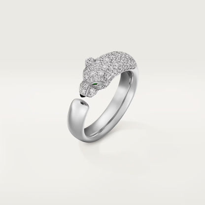 [Resenly Jewelry]PANTHERE HALF DIAMOND SMALL RING