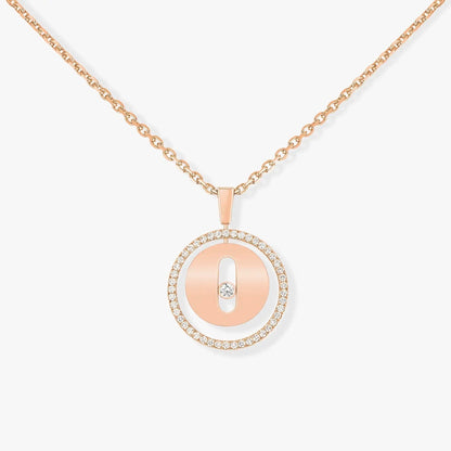 [Resenly Jewelry]LUCKY MOVE PM NECKLACE PINK GOLD DIAMOND