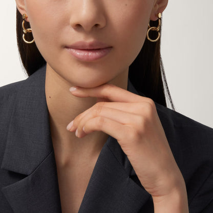 [Resenly Jewelry]JUSTE NO DIAMOND DOUBLE EARRINGS