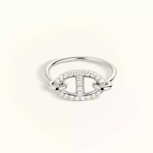 [Resenly Jewelry]RONDE SMALL SILVER DIAMOND RING