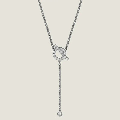[Resenly Jewelry]FINESSE SILVER DIAMOND NECKLACE