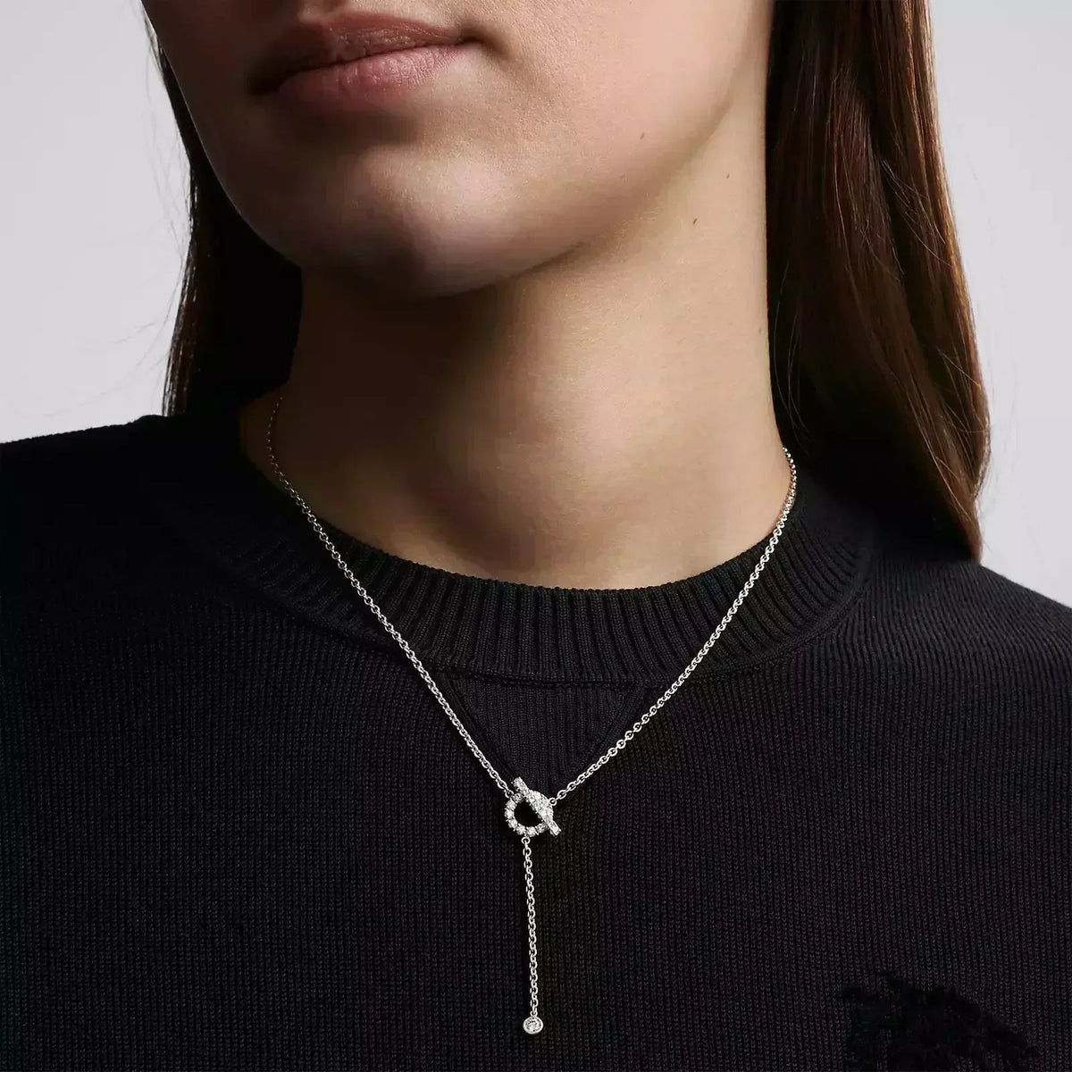 [Resenly Jewelry]FINESSE SILVER DIAMOND NECKLACE