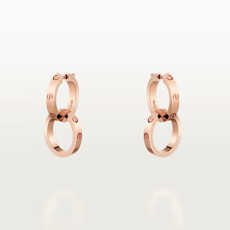 [Resenly Jewelry]LOVE 3.3MM DANGLE EARRINGS
