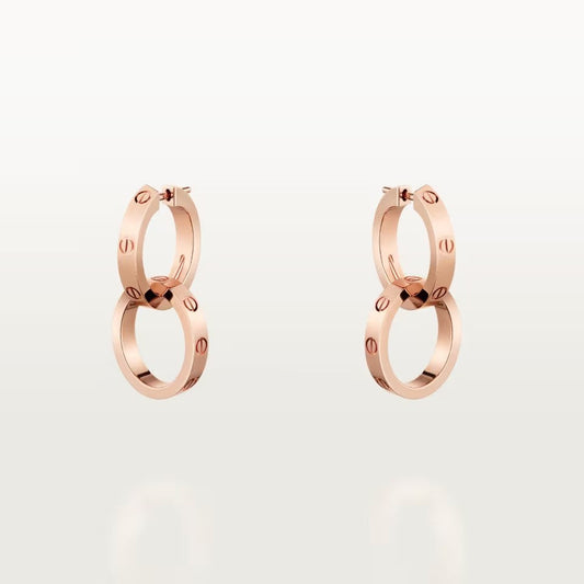 [Resenly Jewelry]LOVE 3.3MM DANGLE EARRINGS