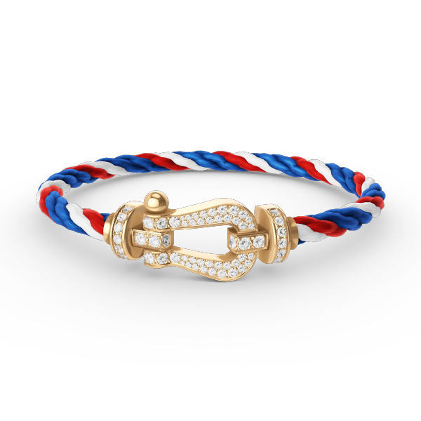 [Resenly Jewelry]FORCE LARGE HORSESHOE FULL DIAMOND BRACELET GOLD