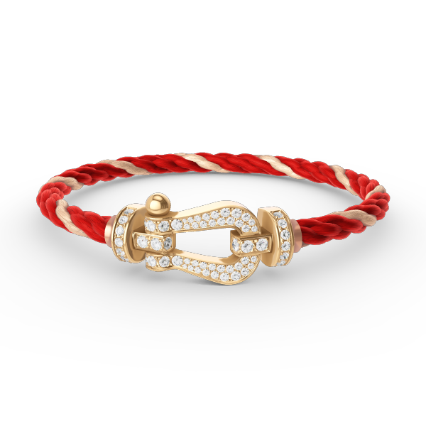 [Resenly Jewelry]FORCE LARGE HORSESHOE FULL DIAMOND BRACELET GOLD