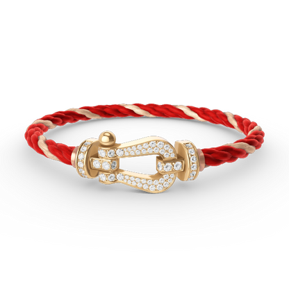 [Resenly Jewelry]FORCE LARGE HORSESHOE FULL DIAMOND BRACELET GOLD