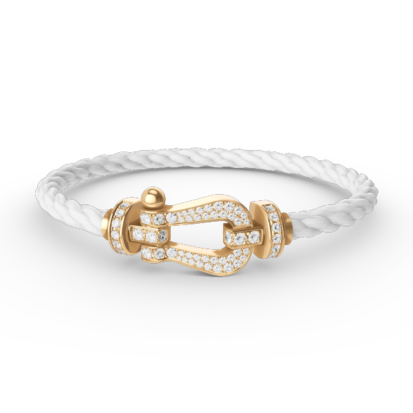 [Resenly Jewelry]FORCE LARGE HORSESHOE FULL DIAMOND BRACELET GOLD