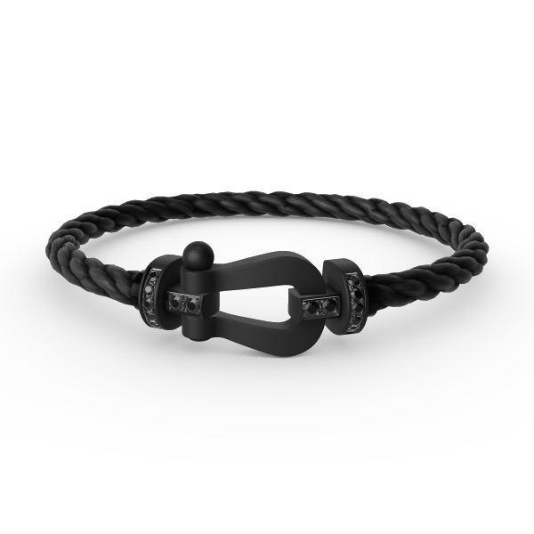 [Resenly Jewelry]FORCE LARGE SERIES HORSESHOE BLACK SAMURAI BRACELET