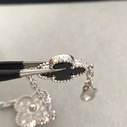 [Resenly Jewelry] CLOVER 5 MOTIF ONYXS BRACELET COLLECTION