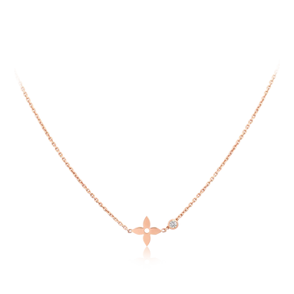 [Resenly Jewelry]BLOSSOM PENDANT PINK GOLD AND DIAMOND