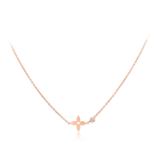 [Renovia Jewelry]BLOSSOM PENDANT PINK GOLD AND DIAMOND