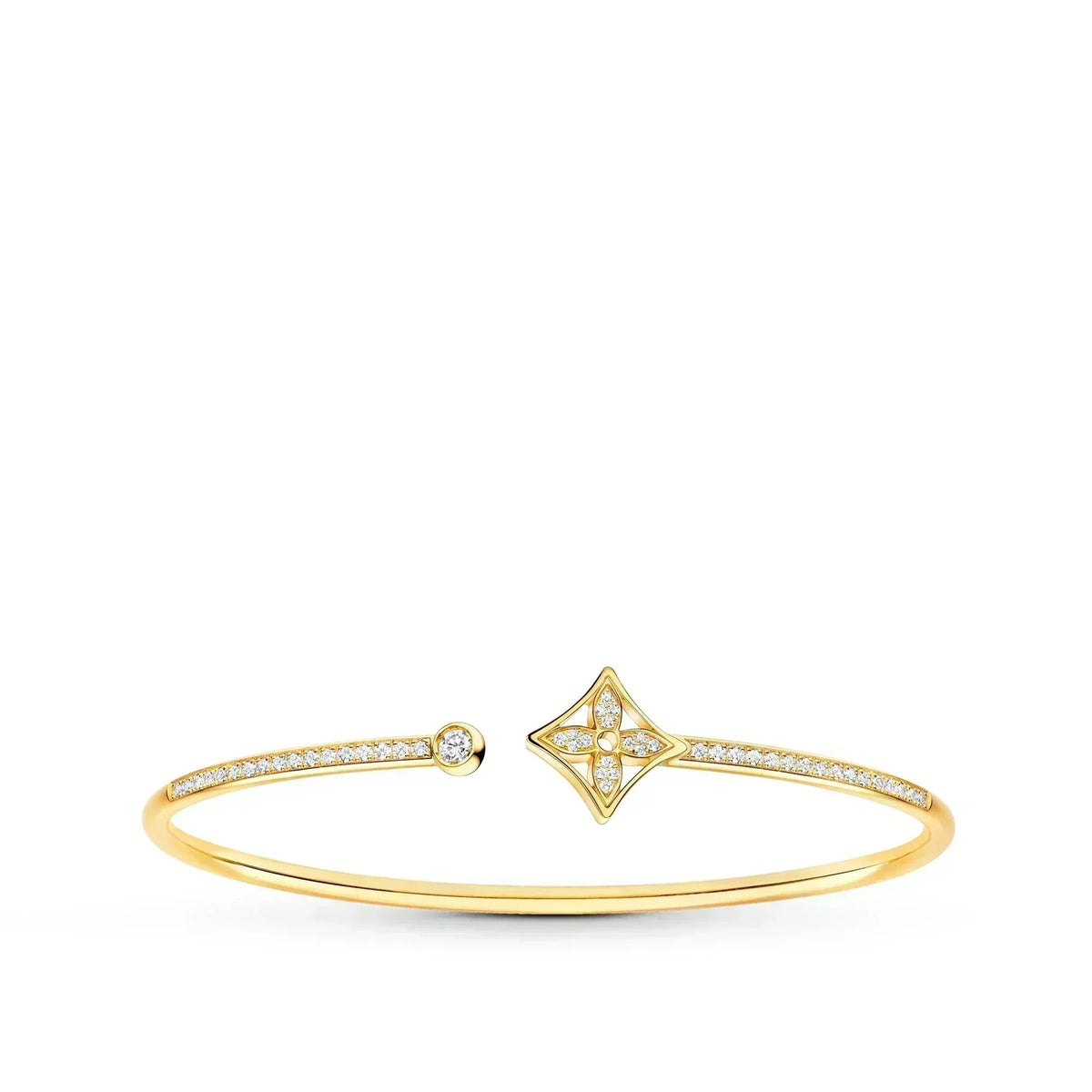 [Resenly Jewelry]IDYLLE GOLD OPEN BRACELET DIAMOND PAVED