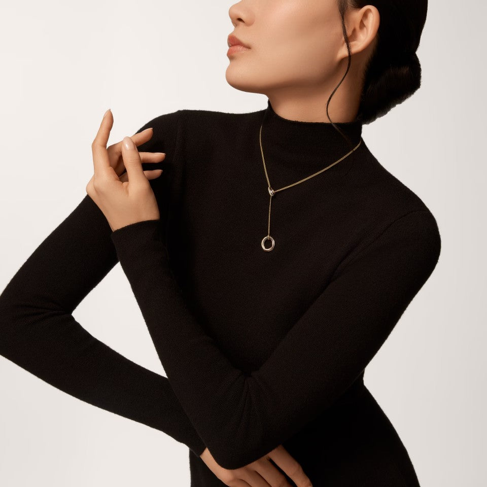 [Resenly Jewelry]TRINITY DIAMONDS NECKLACE