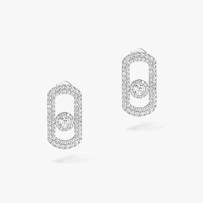 [Resenly Jewelry]So Move Pave_-Set Diamond Earrings in Silver