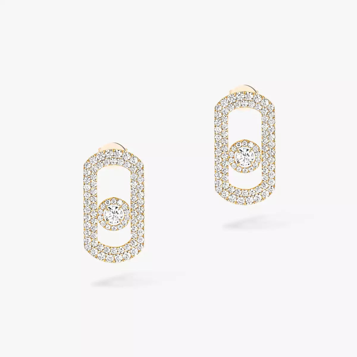 [Resenly Jewelry]So Move Pave_-Set Diamond Earrings in Silver