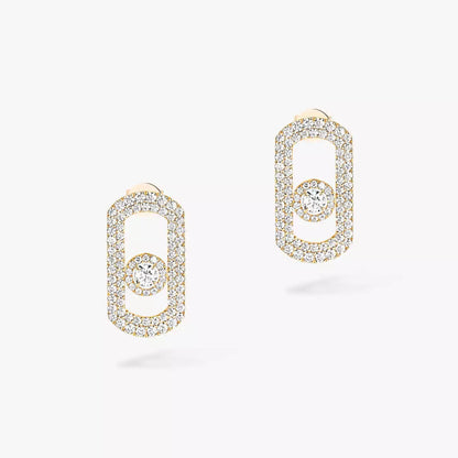 [Resenly Jewelry]So Move Pave_-Set Diamond Earrings in Silver