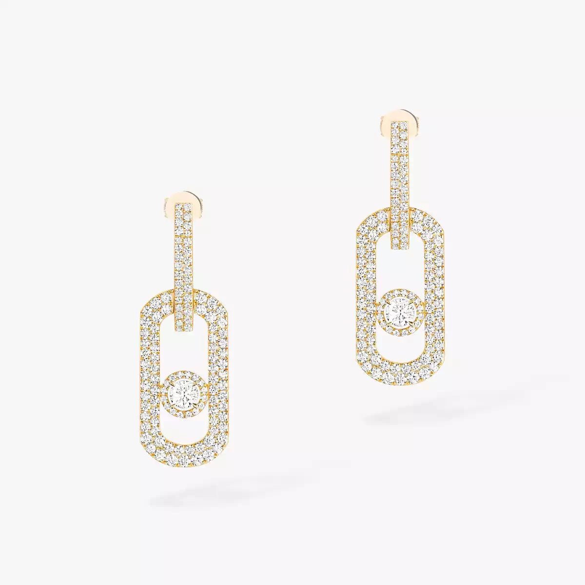 [Resenly Jewelry]So Move XL Pave_-Set Diamond Pendant Earrings