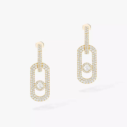 [Resenly Jewelry]So Move XL Pave_-Set Diamond Pendant Earrings