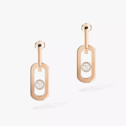 [Resenly Jewelry]So Move XL Diamond Pendant Earrings