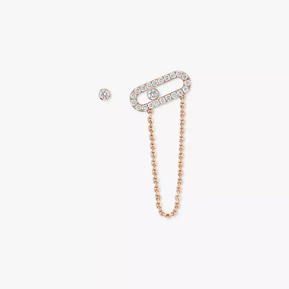 [Resenly Jewelry]Move Uno Diamond Earrings