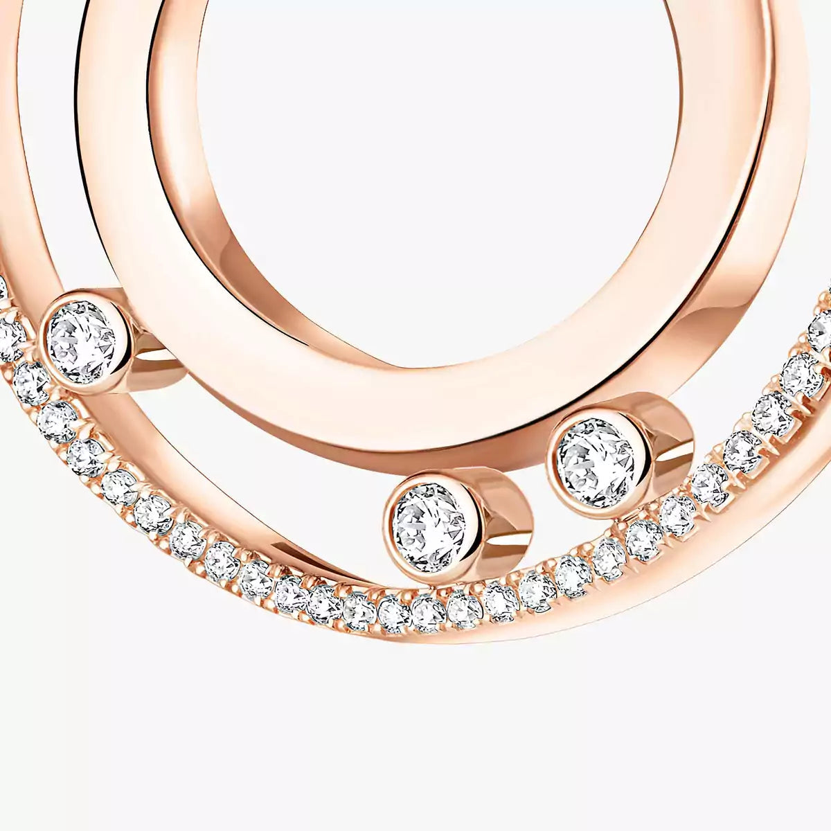 [Resenly Jewelry]Move Romane Small Diamond Hoop Earrings