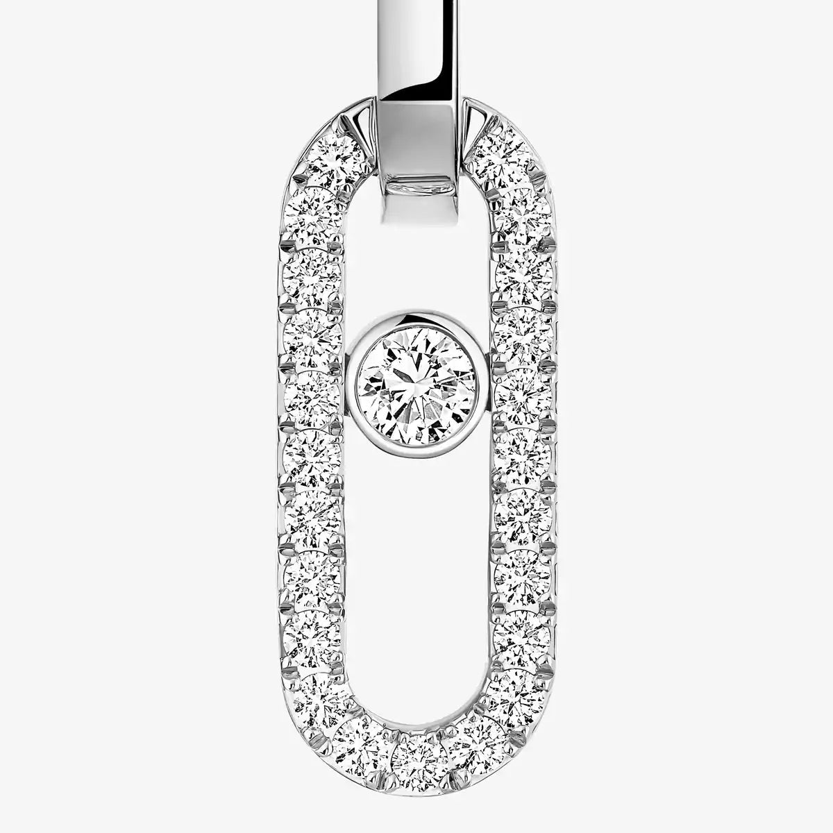 [Resenly Jewelry]Move Link Diamond Earrings