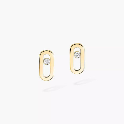 [Resenly Jewelry]Move Uno Diamond Stud Earrings