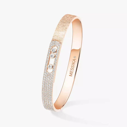 [Resenly Jewelry]Move Noa Ciselé half pavé bangle