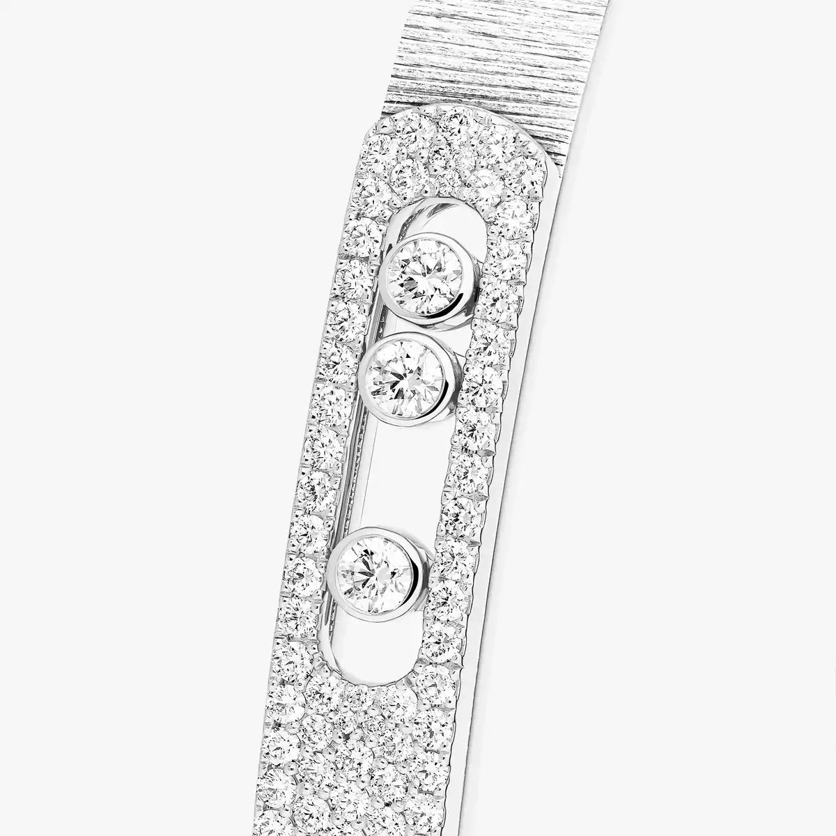 [Resenly Jewelry]Move Noa Ciselé half pavé bangle