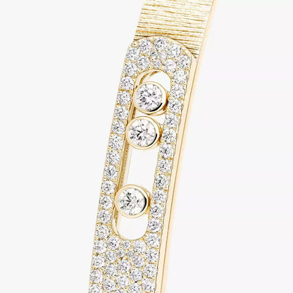[Resenly Jewelry]Move Noa Ciselé half pavé bangle