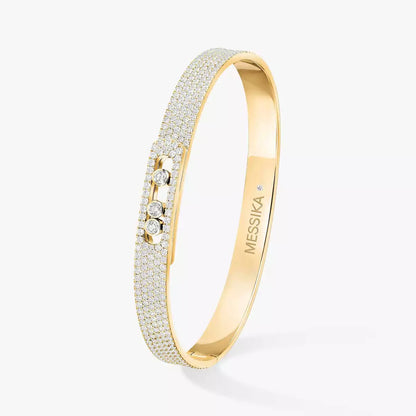 [Resenly Jewelry]Move Noa Full Pavé Diamond Bangle Bracelet