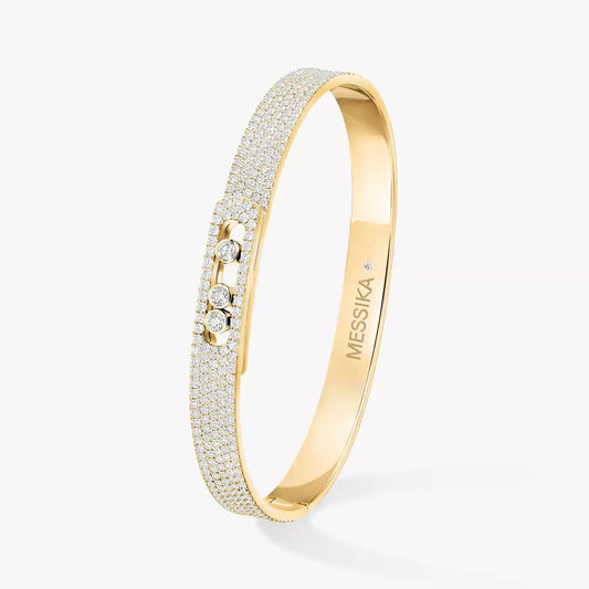 [Resenly Jewelry]Move Noa Full Pavé Diamond Bangle Bracelet