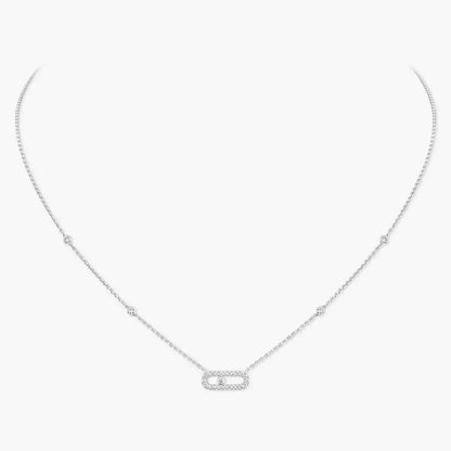 [Resenly Jewelry]Diamond Necklace Move Uno