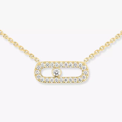 [Resenly Jewelry]Diamond Necklace Move Uno