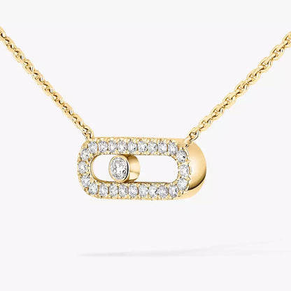 [Resenly Jewelry]Diamond Necklace Move Uno