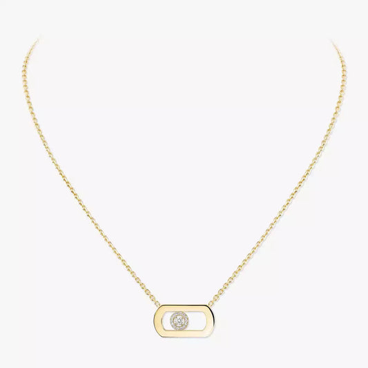 [Resenly Jewelry]So Move Diamond Necklace in Gold