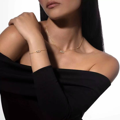 [Resenly Jewelry]Move Uno Diamond Bracelet
