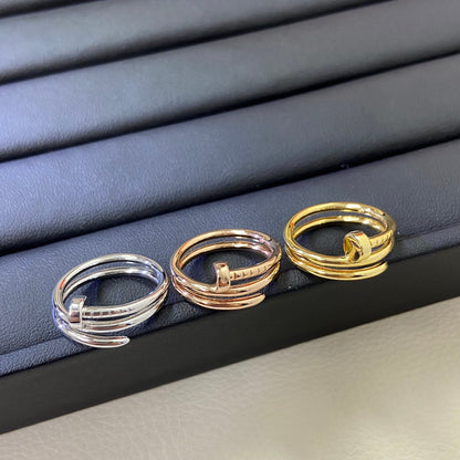 [Resenly Jewelry]SMOOTH THREE-BAND NAIL RING