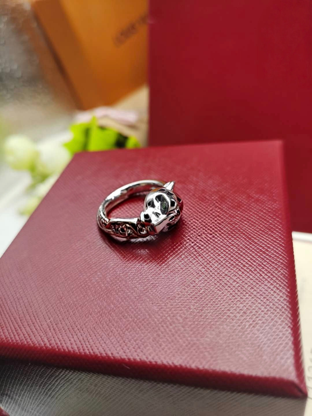 [Resenly Jewelry]LEOPARD-HEAD LEOPARD-PRINT COUPLE RING